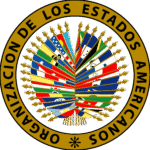 Logo de la Organización de los Estados Americanos (OEA) – Ciberseguridad Summit 2025 en Montevideo, donde Andrea García Beltrán participa como Key Speaker.