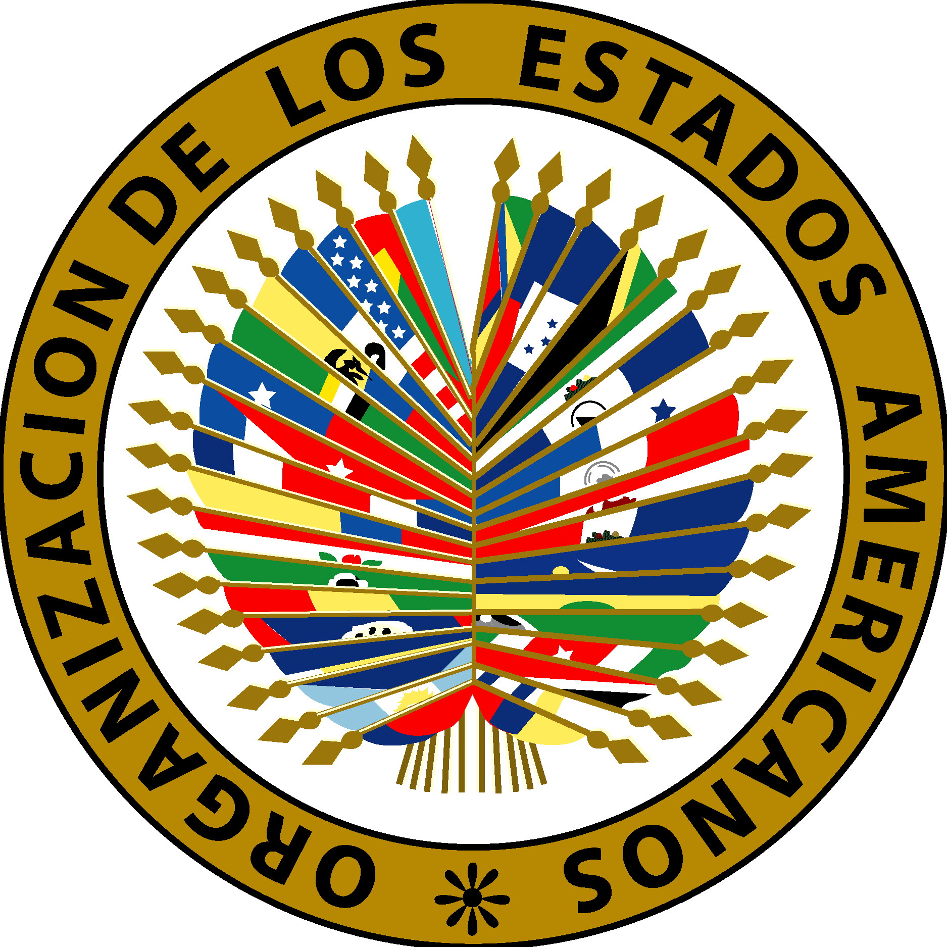 Logo de la Organización de los Estados Americanos (OEA) – Ciberseguridad Summit 2025 en Montevideo, donde Andrea García Beltrán participa como Key Speaker.